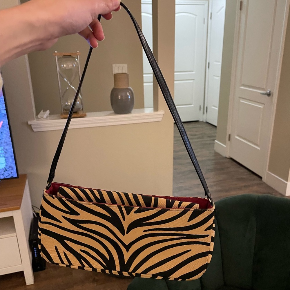 Vintage Kate Spade animal print shoulder bag